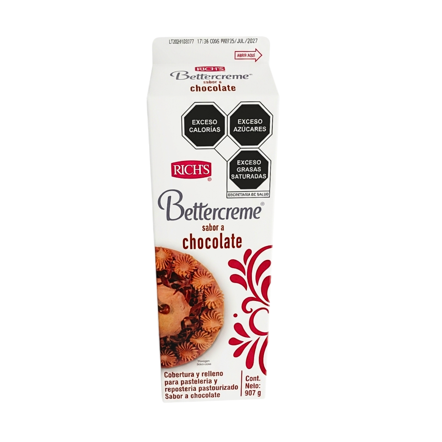 907GR RICHS BETTERCREAM CHOCOLATE PIEZA