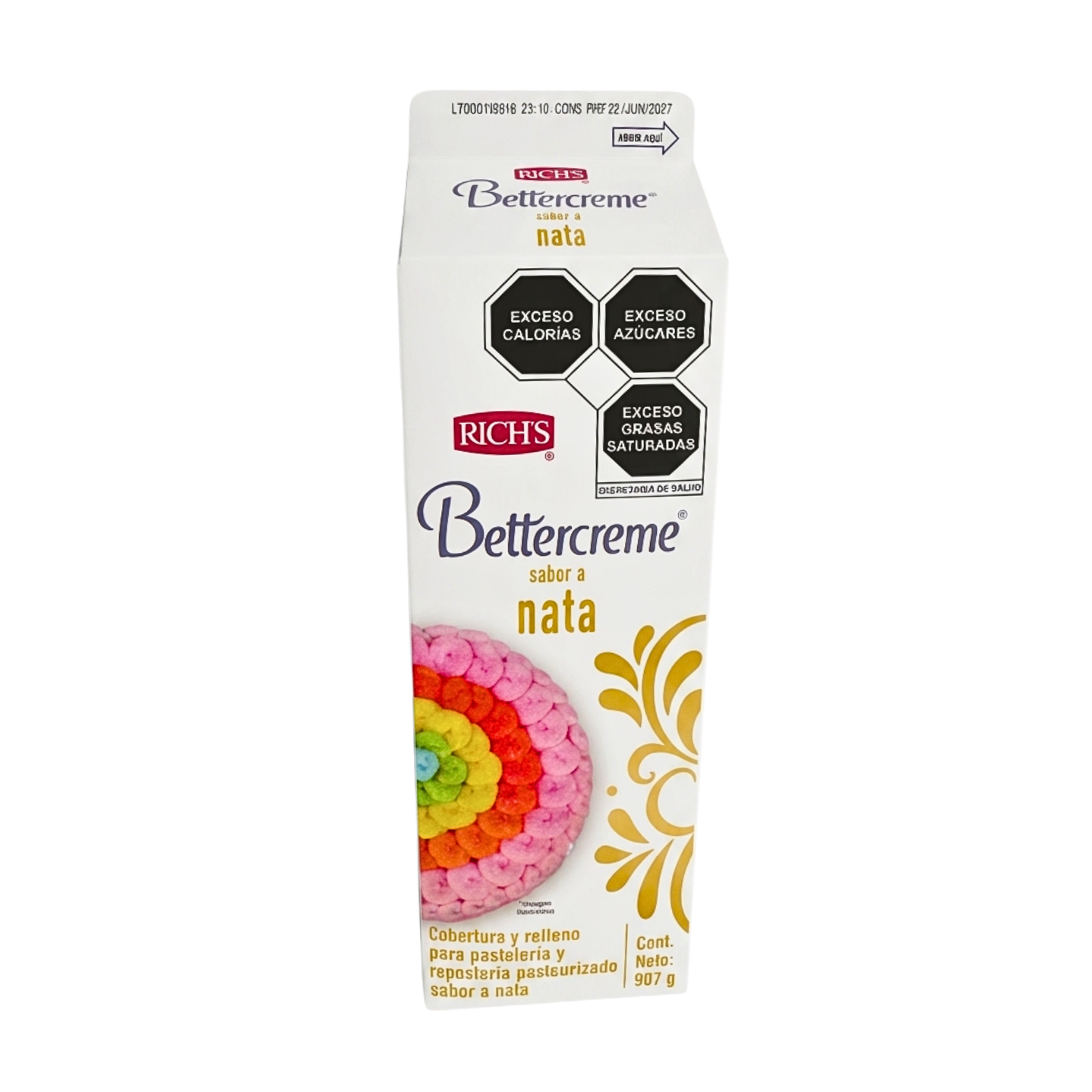 907GR RICHS BETTERCREAM NATA PIEZA