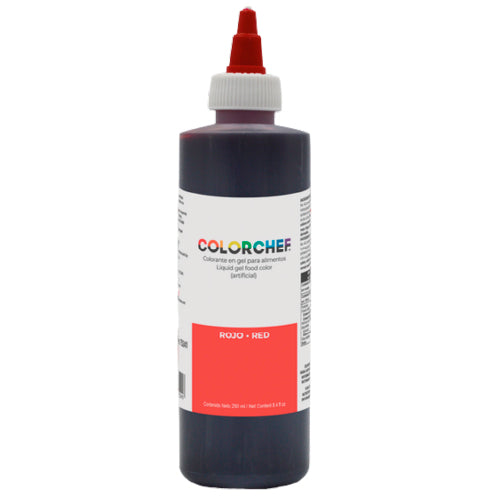 250 ML GEL COLOR CHEF ROJO PIEZA