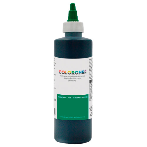 250 ML GEL COLOR CHEF VERDE FOLLAJE PIEZA