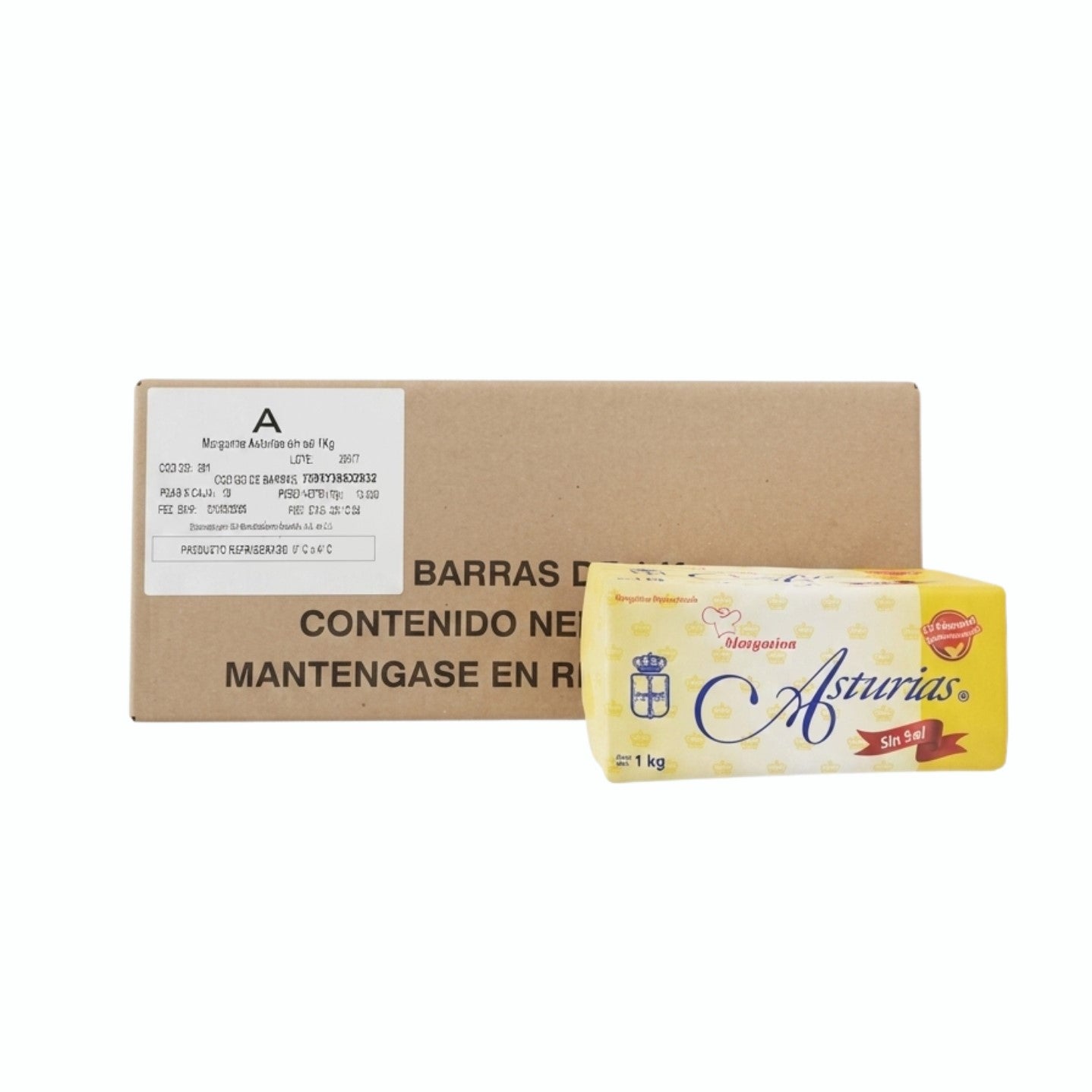 10 KG MARGARINA ASTURIAS SIN SAL CAJA