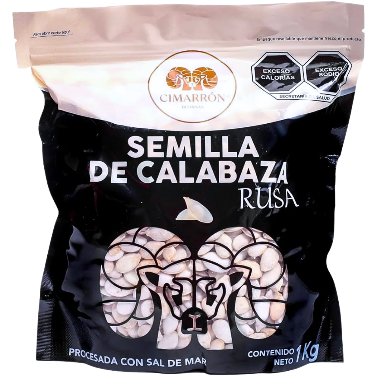 SEMILLA DE CALABAZA C/SAL CIMARRON KILO