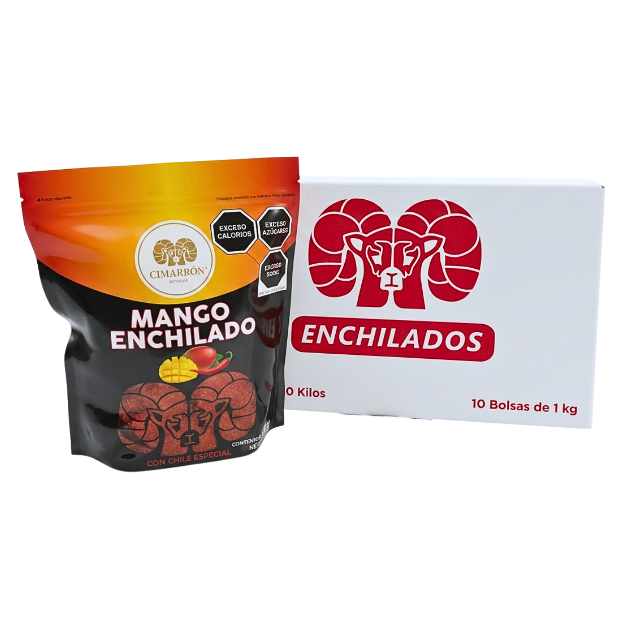 10PZ/1KG MANGO ENCHILADO CIMARRÓN CAJA