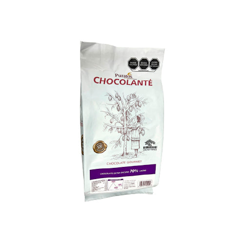 5 KG CHOCOLANTÉ EXTRA OSCURO GOTAS 70% BOLSA