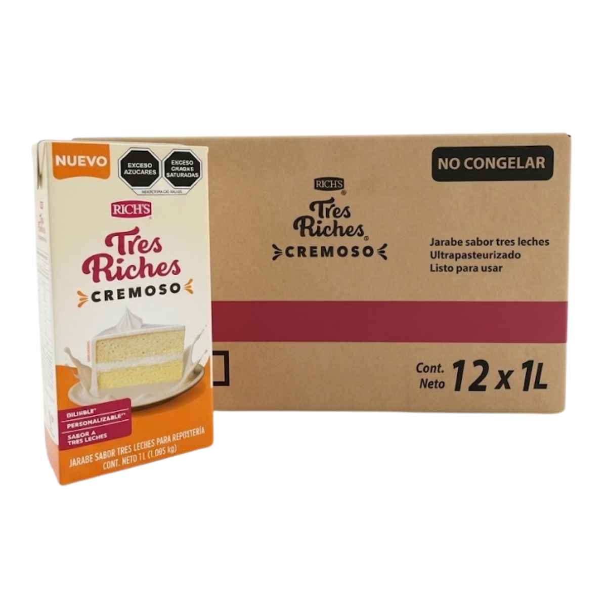 12PZ/1LT RICHS TRES RICHES CREMOSO UHT CAJA