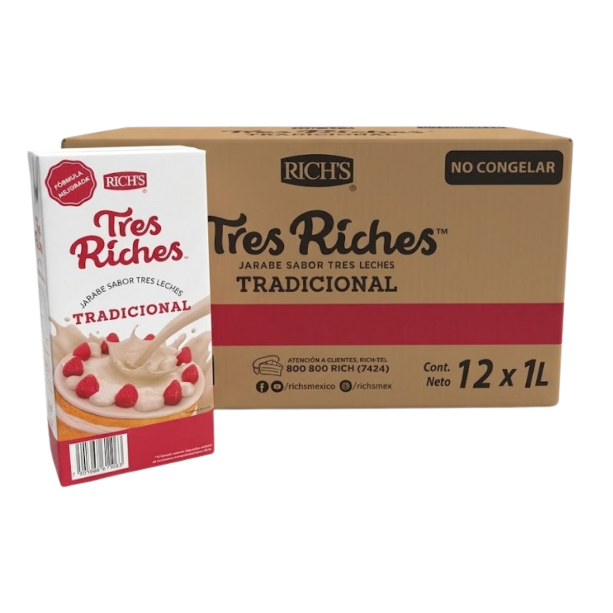 12PZ/1LT RICHS TRES RICHES UHT CAJA