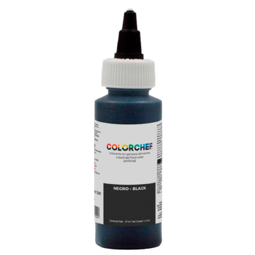 60 ML GEL COLOR CHEF NEGRO PIEZA