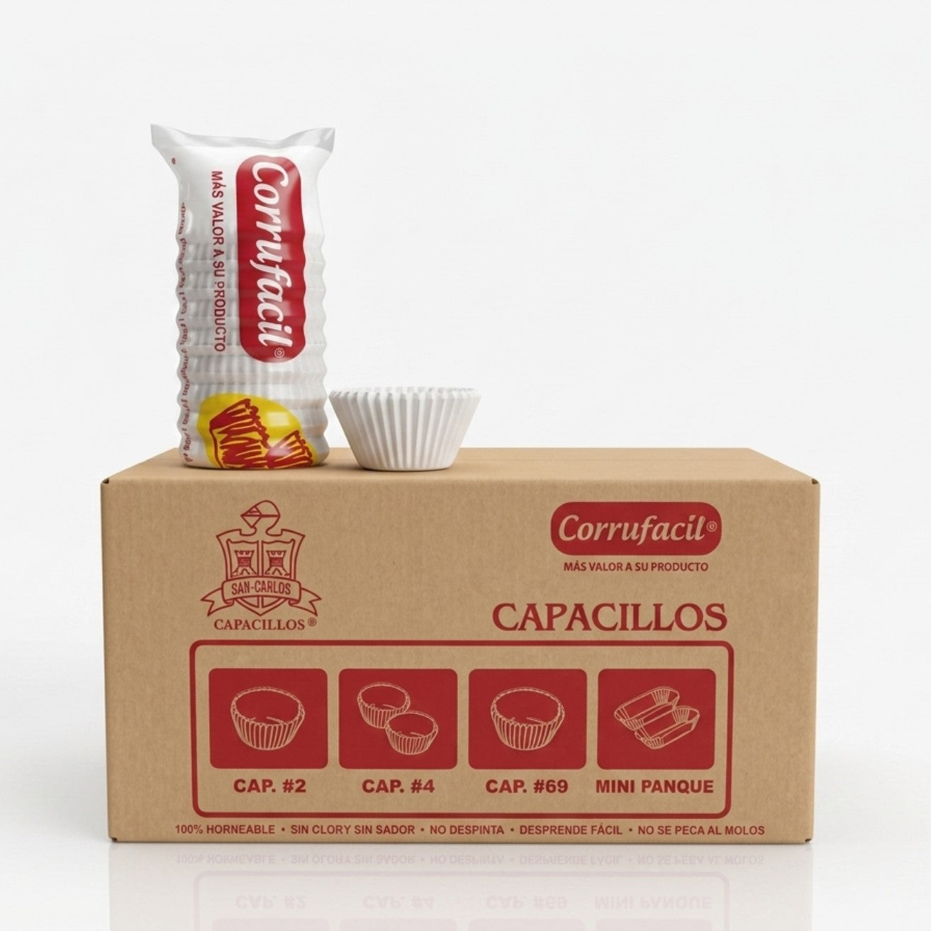 20/500 PZ CAPACILLO CORRUFACIL BLANCO #72 CAJA