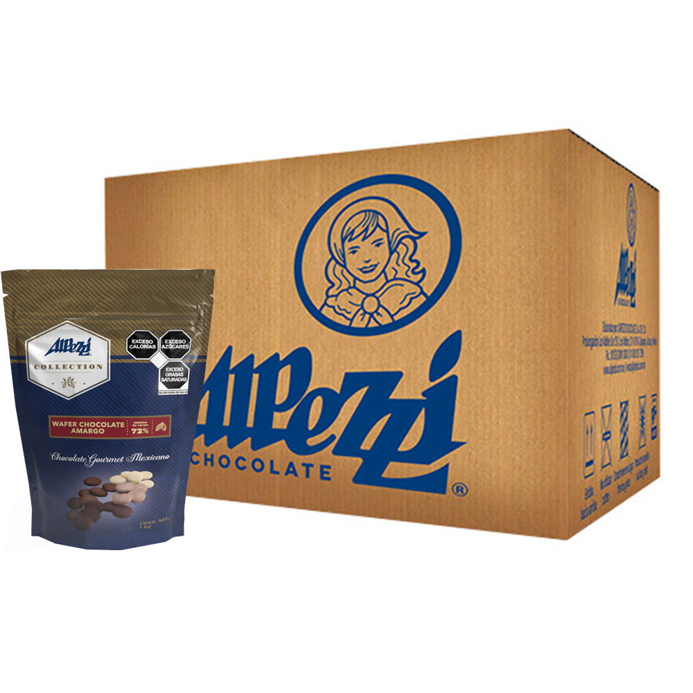 6PZ/.900GRS WAFER CHOCOLATE SEMIAMARGO CAJA