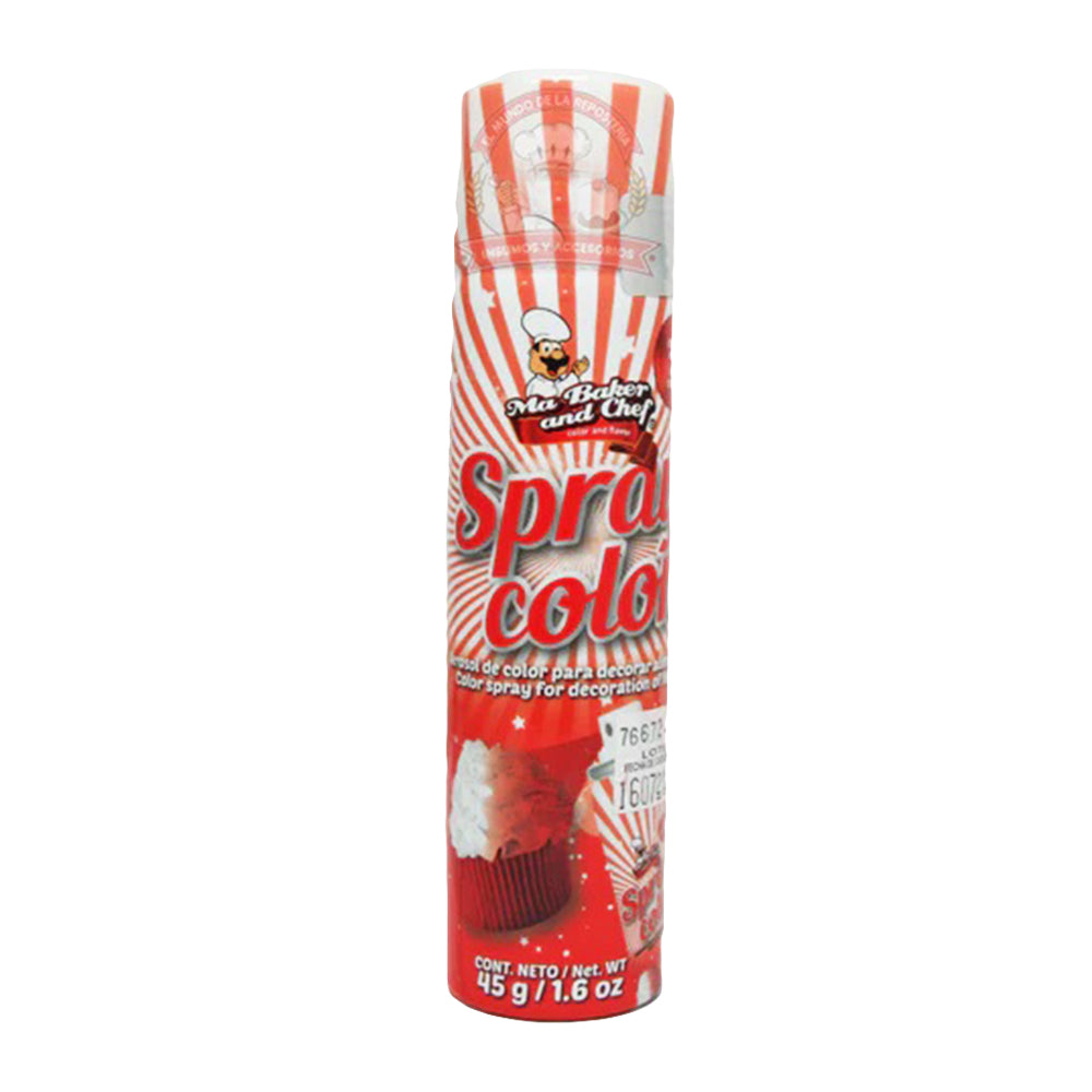 45GR SPRAY MA BAKER COLOR ROJO PIEZA